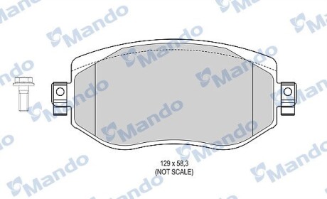 Комплект гальмівних колодок mando mbf015304