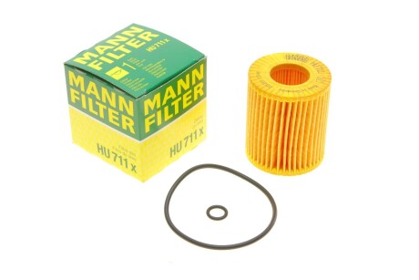 Фільтр масляний Mazda 6 1.8-2.5 02-13/Ford Mondeo 1.8-2.0 00-15 -FILTER mann hu 711 x