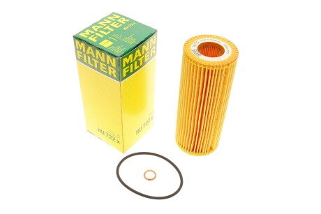 Фільтр масляний BMW 3 (E46)/ 5 (E60/E61) 2.0 D 03- M47/N47 -FILTER mann hu 722 x