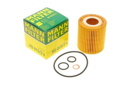 Фільтр масляний BMW 3 (E46/E90) /5 (E60) 1.6/2.0/1.8/2.0 N42/N43/N45/N46 -FILTER mann hu 815/2 x