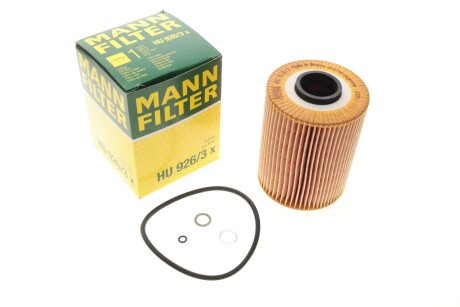 Фільтр масляний BMW 3 (E36/E46)/5 (E34) 2.0/2.5i 90-96 (M50/M52) -FILTER mann hu 926/3 x