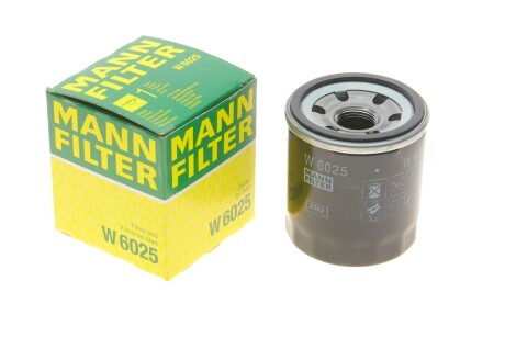 Фильтр масляный Renault Megane III 2.0CVT 09-/IV 1.6TCe 16-/Laguna III 2.0/3.5i 07-15 -FILTER mann w 6025