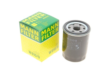 Фільтр масляний Toyota Avensis/Rav4 2.0-2.4 00-11/Camry 2.0-2.4 01-17/Corolla 1.8 02-07/JCB 8000 -FILTER mann w 610/9