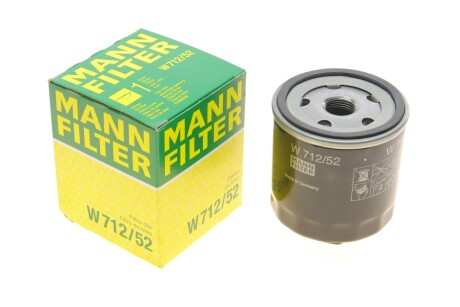 Фильтр масляный -FILTER mann w71252 (фото 1)