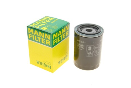 Фильтр масляный -FILTER mann w 818/81