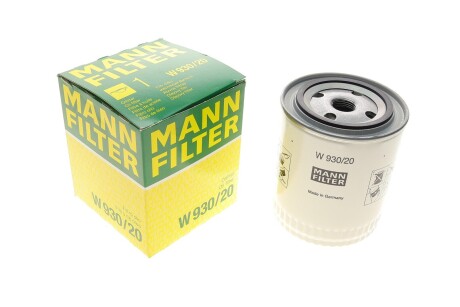 Фильтр масляный -FILTER mann w 930/20