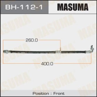 Шланг тормозной (BH-112-1) masuma bh1121