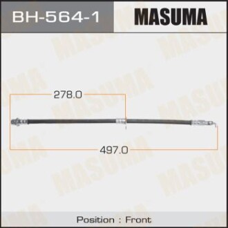 Шланг тормозной (BH-564-1) masuma bh5641