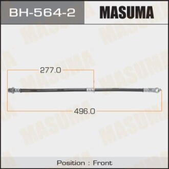 Шланг тормозной (BH-564-2) masuma bh5642