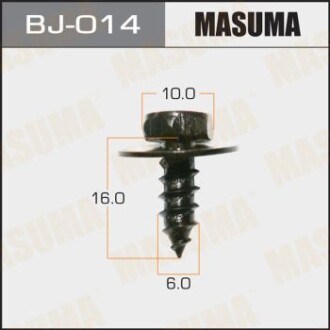 Саморіз 6x16 мм (комплект 10 шт) Toyota (BJ-014) masuma bj014