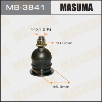 Опора кульова переднього верхнього важеля Lexus GX460/ Toyota Land Cruiser (07-) (MB-3841) masuma mb3841