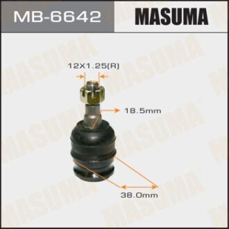 Опора шаровая переднего рычага Subaru Forester (02-), Impreza (07-16), Legacy, Outback (03-), XV (11-) (MB-6642) masuma mb6642