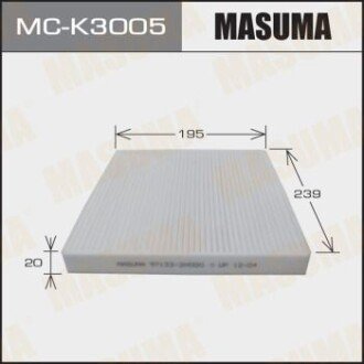 Фільтр салону AC0163 HYUNDAI / ELANTRA / V1600 V2000 06-09 (MC-K3005) masuma mck3005