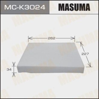 Фильтр салона KIA/ HYUNDAI/ V2000, V2700 07- (MC-K3024) masuma mck3024