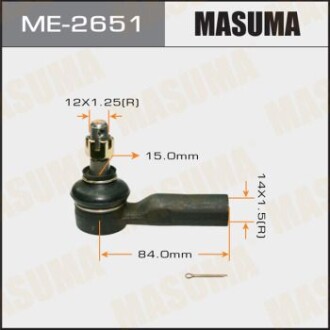 Наконечник рулевой тяги TOYOTA COROLLA, CAMRY #V2#, #E9#, AE110, 111, SXA10, ZNE14 (ME-2651) masuma me2651