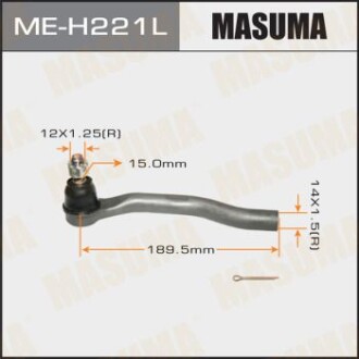 Наконечник рулевой Honda CIVIC 06- masuma meh221l