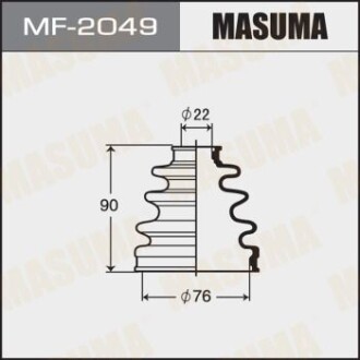 Пыльник ШРУСа наружного Honda CR-V (07-12) (MF-2049) masuma mf2049