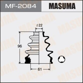 Пильовик ШРКШ внутрішнього Toyota Auris (06-09), Corolla (00-06), Prius (09-11) (MF-2084) masuma mf2084 (фото 1)