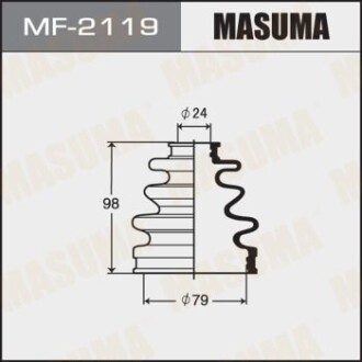 Пильовик ШРКШ зовнішнього Mazda 6 (12-)/ Toyota Corolla (00-06), Prius (00-05) (MF-2119) masuma mf2119 (фото 1)