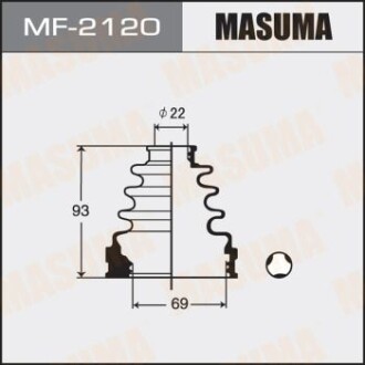 Пильовик ШРКШ внутрішнього Toyota Corolla (00-06), RAV 4 (00-05) (MF-2120) masuma mf2120