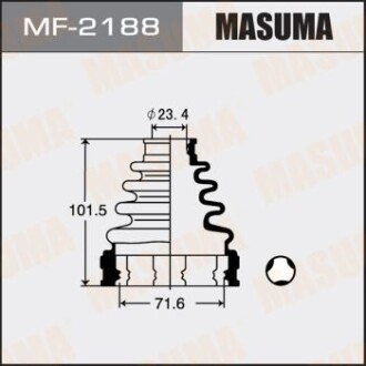 Пильовик ШРКШ внутрішнього Toyota Camry (01-11), Corolla (01-04), Highlander (00-07), RAV 4 (00-) (MF-2188) masuma mf2188 (фото 1)