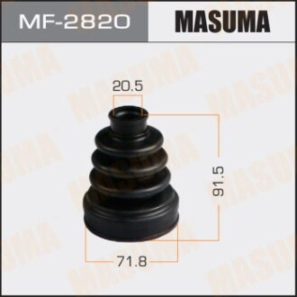 Пыльник ШРУСа наружный Subaru Forester (01-12), Impreza (00-14), Legacy (03-14) (MF-2820) masuma mf2820