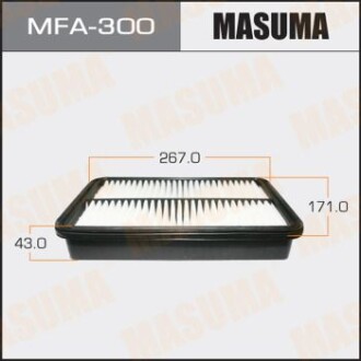 Фильтр воздушный TOYOTA COROLLA 1.8 (01-07) (MFA-300) masuma mfa300