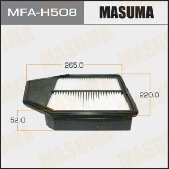 Фильтр воздушный A8512 HONDA/ ACCORD/ V2400 08- (MFA-H508) masuma mfah508