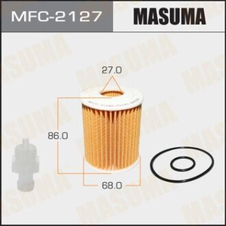 Фільтр масляний (вставка) Toyota Avensis (06-15), FJ Cruiser (10-), Land Cruiser Prado (06-), RAV 4 (05-) (MFC-2127) masuma mfc2127 (фото 1)