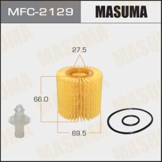 Фильтр масляный (вставка) Lexus NX200T (14-), RX 350 (08-)/ Toyota Camry (06-), Highlander (13-), RAV 4 (08-), Venza (MFC-2129) masuma mfc2129