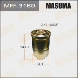 Фильтр топливный Mitsubishi L 200 (08-), Pajero (07-), Pajero Sport (09-15)/ Toyota Avensis (03-08), Land Cruiser Pra (MFF-3169) masuma mff3169