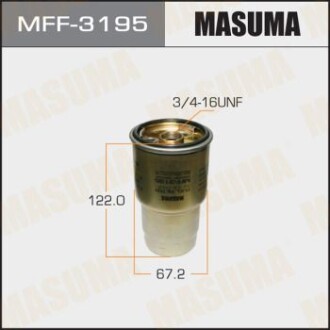 Фильтр топливный Toyota Avensis (-10), RAV4 (01-15) 2.0, 2.2D (MFF-3195) masuma mff3195