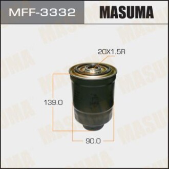 Фільтр паливний Mitsubishi L 200 (-08), Pajero Sport (-09) Disel (MFF-3332) masuma mff3332