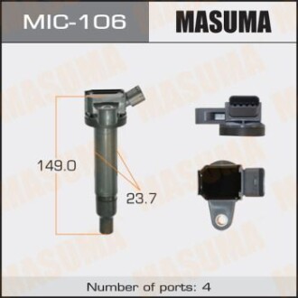 Котушка запалювання Toyota Land Cruiser, Sequoia, Tundra 4.7 (-12) (MIC-106) masuma mic106