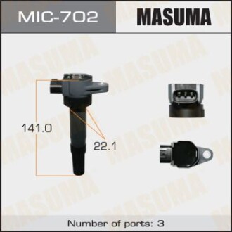 Котушка запалювання Suzuki SX4, Vitara 1.6 (14-) (MIC-702) masuma mic702