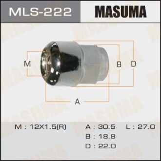 Гайка колеса Honda (MLS-222) masuma mls222