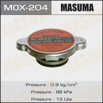 Крышка радиатора Mitsubishi/ Toyota 0.9 bar (MOX-204) masuma mox204