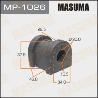 Втулка стабилизатора заднего (Кратно 2) Mitsubishi Outlander (06-12) (MP-1026) masuma mp1026 (фото 1)