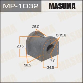 Втулка стабилизатора заднего (Кратно 2) Mitsubishi Outlander (03-09) (MP-1032) masuma mp1032