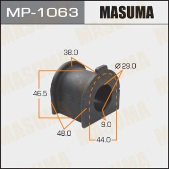 Втулка стабилизатора переднего (Кратно 2) Toyota FJ Cruiser (06-09), Land Cruiser Prado (02-09) (MP-1063) masuma mp1063 (фото 1)