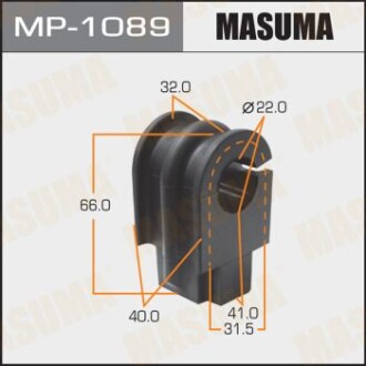 Втулка стабілізатора переднього (Кратно 2) Nissan Tida (07-) (MP-1089) masuma mp1089 (фото 1)