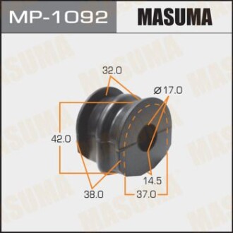 Втулка стабілізатора заднього (Кратно 2) Nissan Qashqai (07-), X-Trail (07-) (MP-1092) masuma mp1092 (фото 1)