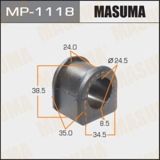 Втулка стабілізатора заднього (Кратно 2) Mazda 3 (06-13) (MP-1118) masuma mp1118