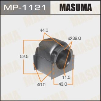 Втулка стабілізатора переднього (Кратно 2) Mazda CX-9 (09-) (MP-1121) masuma mp1121