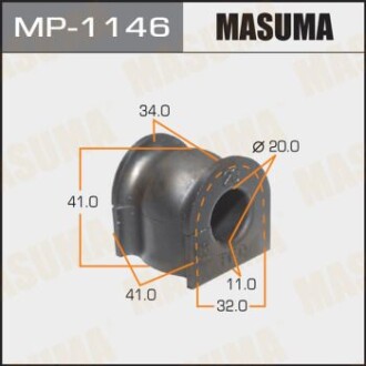 Втулка стабилизатора переднего (Кратно 2) Honda CR-V (06-13), Jazz (09-11) (MP-1146) masuma mp1146