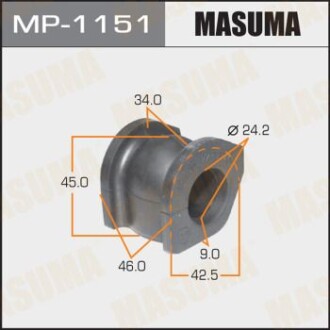 Втулка стабилизатора переднего (Кратно 2) Honda Civic (05-) (MP-1151) masuma mp1151