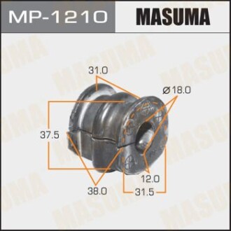 Втулка стабілізатора переднього (Кратно 2) Nissan Micra (10-13) (MP-1210) masuma mp1210