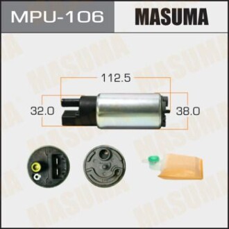 Бензонасос электрический (+сеточка) Mazda/ Mitsubishi/ Nissan/ Suzuki/ Toyota (MPU-106) masuma mpu106