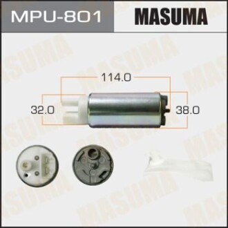 Бензонасос електричний (+ сіточка) Mazda/ Mitsubishi/ Subaru (MPU-801) masuma mpu801