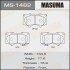 Колодки гальмівні передн Mitsubishi Pajero (06-)/ Toyota Hilux (11-), Land Cruiser Prado (02-09) (MS-1482) masuma ms1482 (фото 1)